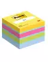 Mini Cubo Post-it 2051-U 3M - 51x51 mm - 7100172396 (Giallo Sole, Acqua, Rosa Power, Verde Acido, Blu Jeans)