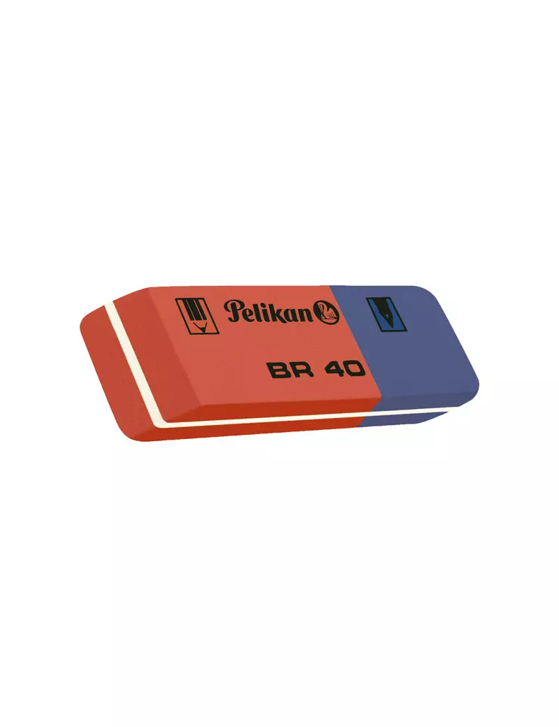 Gomma BR40 Pelikan - 601005 (Blu e Rosso Conf. 40) Gomma BR40 Pelikan - 601005 (Blu e Rosso Conf. 40)