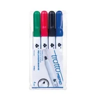 Marcatore a Secco per Lavagne Tratto Memo Fila - Punta Conica - 2,5 mm - 854100 (Assortiti Conf. 4)