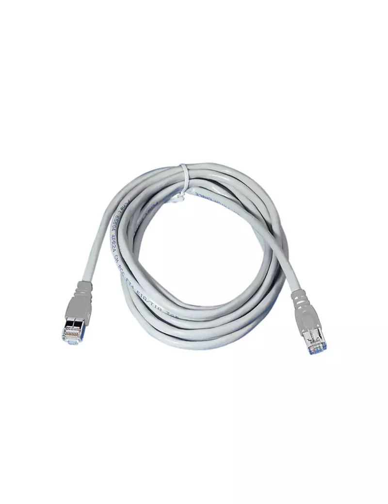 Cavo di Rete LAN CAT5 UTP Melchioni - 3 m - 486605305 (Grigio) Cavo di Rete LAN CAT5 UTP Melchioni - 3 m - 486605305 (Grigio)