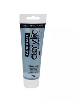 Colore Acrilico Fine Graduate Daler Rowney - 120 ml - D123120702 (Argento Imitazione)