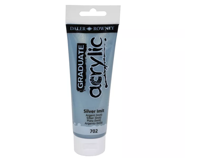 Colore Acrilico Fine Graduate Daler Rowney - 120 ml - D123120702 (Argento Imitazione) Colore Acrilico Fine Graduate Daler Rowney - 120 ml - D123120702 (Argento Imitazione)
