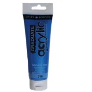 Colore Acrilico Fine Graduate Daler Rowney - 120 ml - D123120718 (Blu Metal)