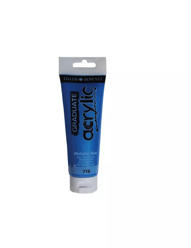 Colore Acrilico Fine Graduate Daler Rowney - 120 ml - D123120718 (Blu Metal) Colore Acrilico Fine Graduate Daler Rowney - 120 ml - D123120718 (Blu Metal)