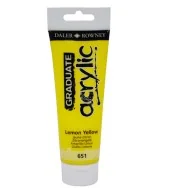 Colore Acrilico Fine Graduate Daler Rowney - 120 ml - D123120651 (Giallo Limone)