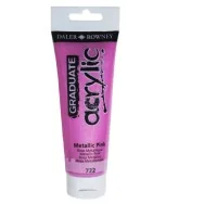 Colore Acrilico Fine Graduate Daler Rowney - 120 ml - D123120722 (Rosa Metal)