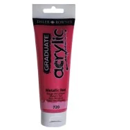 Colore Acrilico Fine Graduate Daler Rowney - 120 ml - D123120720 (Rosso Metal)