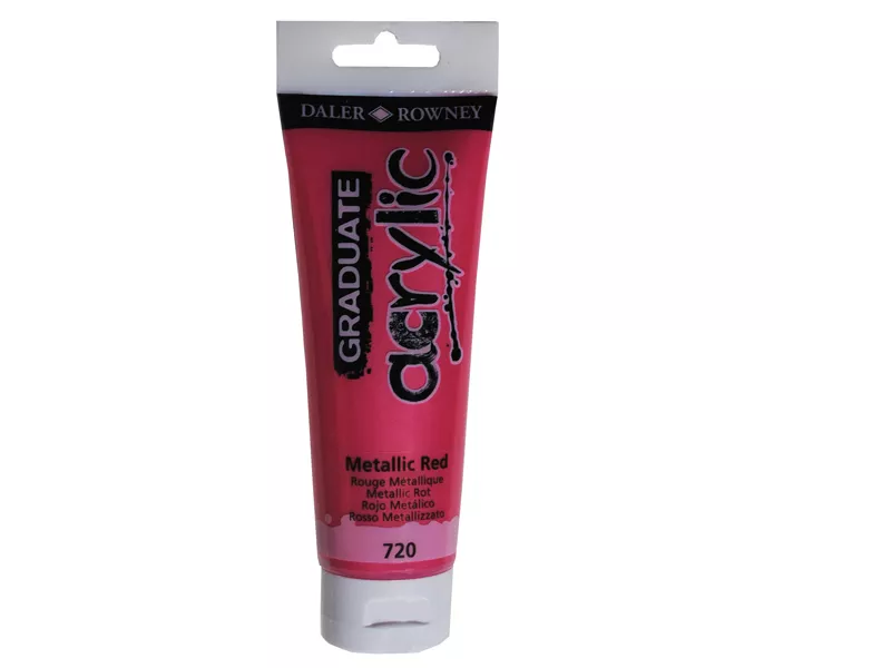 Colore Acrilico Fine Graduate Daler Rowney - 120 ml - D123120720 (Rosso Metal)