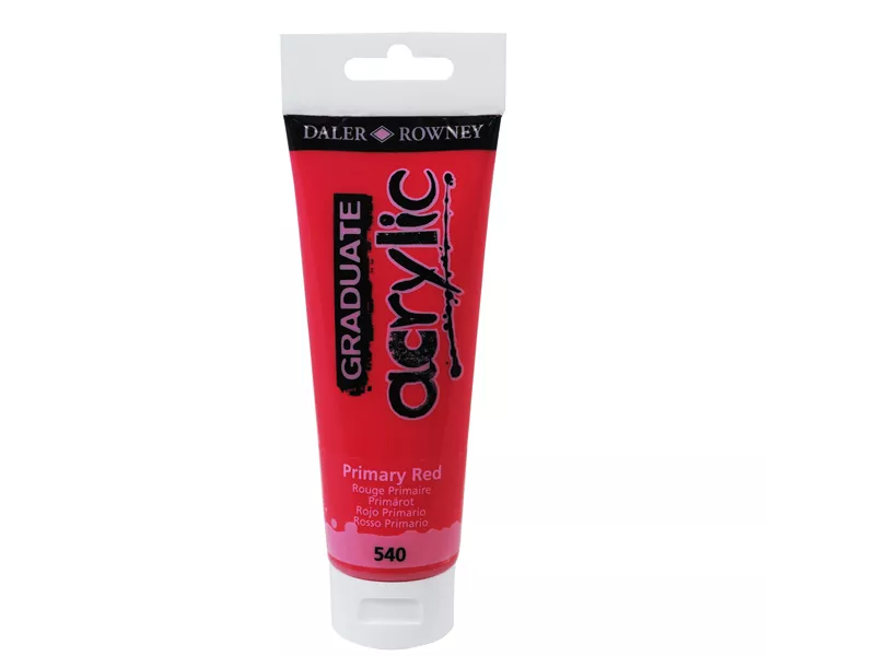 Colore Acrilico Fine Graduate Daler Rowney - 120 ml - D123120540 (Rosso Primario)