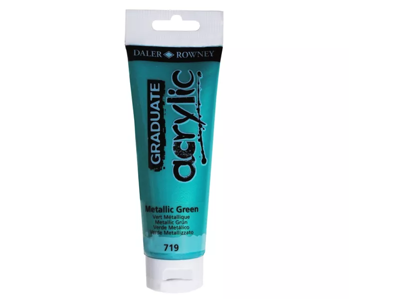 Colore Acrilico Fine Graduate Daler Rowney - 120 ml - D123120719 (Verde Metal)