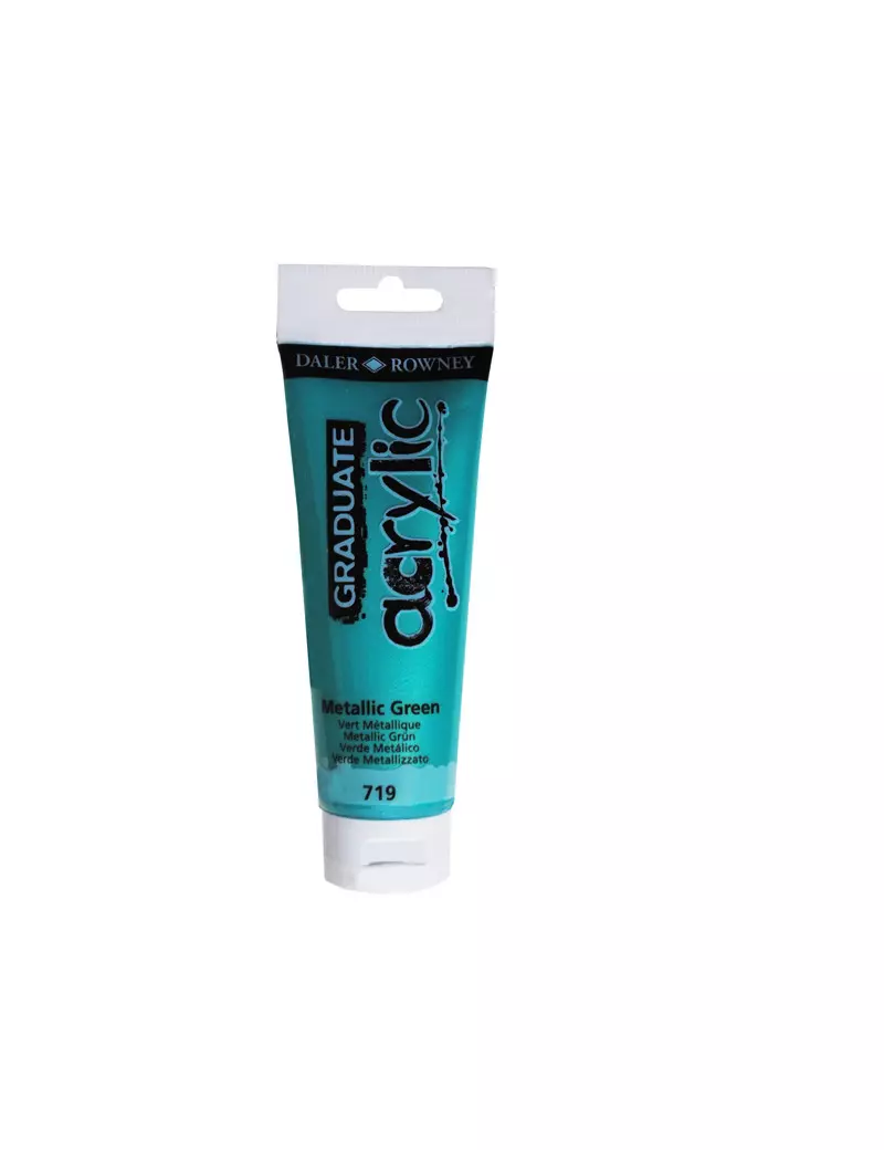 Colore Acrilico Fine Graduate Daler Rowney - 120 ml - D123120719 (Verde Metal) Colore Acrilico Fine Graduate Daler Rowney - 120 ml - D123120719 (Verde Metal)