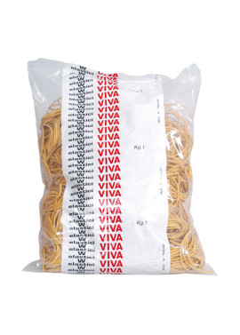 Elastici in Gomma Viva - 1 kg - 80 mm - E080 (Giallo)