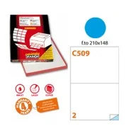 Etichette Adesive Markin - A4 - 210x148,5 mm - X210C509BL (Blu Conf. 100)