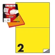 Etichette Adesive Markin - A4 - 210x148,5 mm - X210C509GI (Giallo Conf. 100)