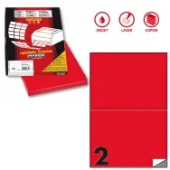 Etichette Adesive Markin - A4 - 210x148,5 mm - X210C509FRO (Rosso Fluo Conf. 100)