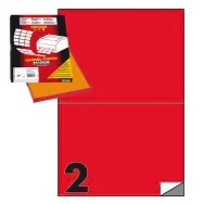 Etichette Adesive Markin - A4 - 210x148,5 mm - X210C509RO (Rosso Conf. 100)