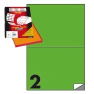 Etichette Adesive Markin - A4 - 210x148,5 mm - X210C509VE (Verde Conf. 100)