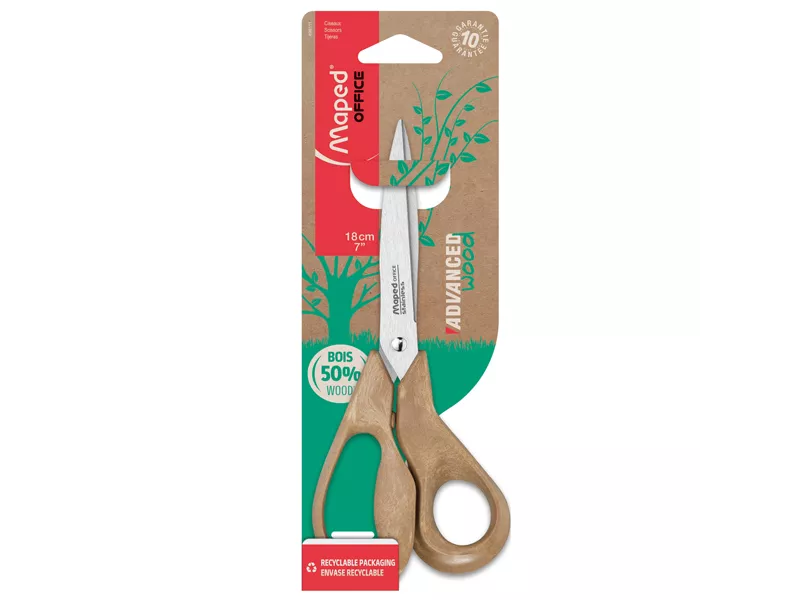 Forbici Advanced Wood Maped - 18 cm - 498111 (Legno) Forbici Advanced Wood Maped - 18 cm - 498111 (Legno)