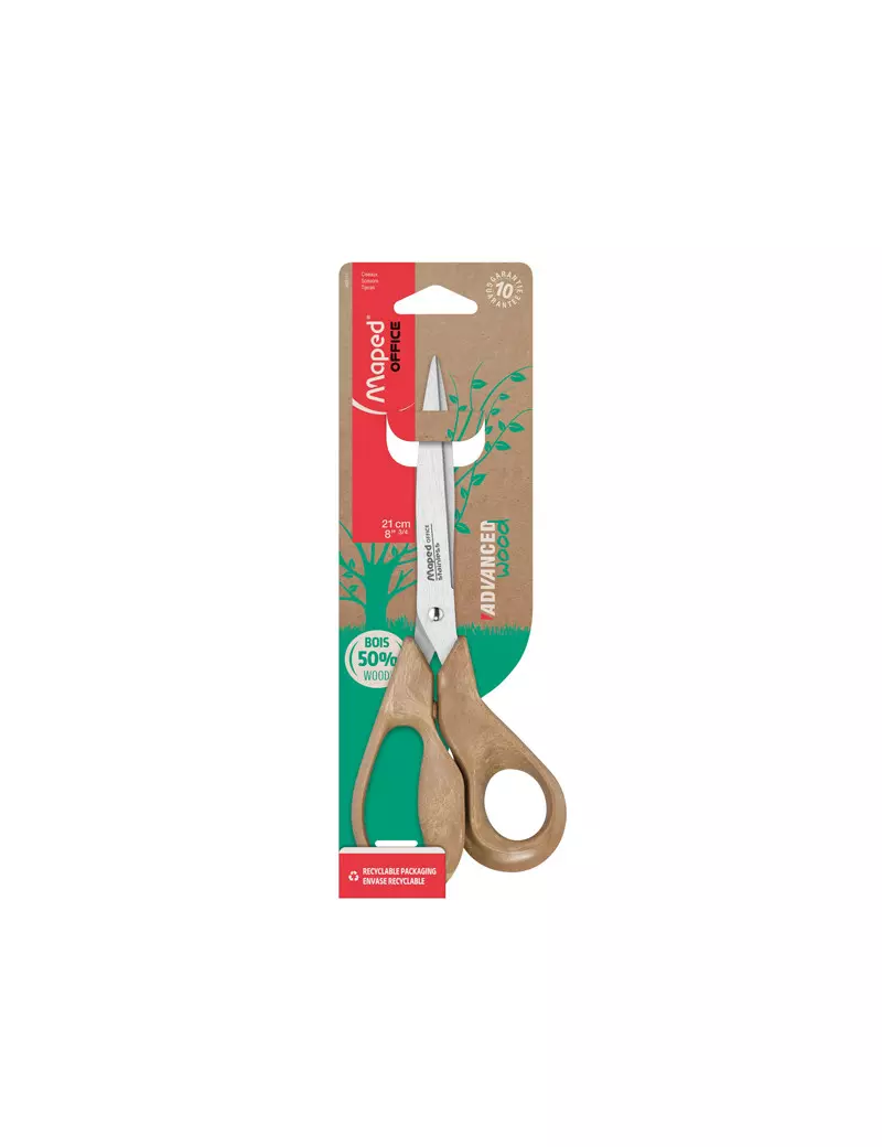 Forbici Advanced Wood Maped - 21 cm - 499111 (Legno) Forbici Advanced Wood Maped - 21 cm - 499111 (Legno)