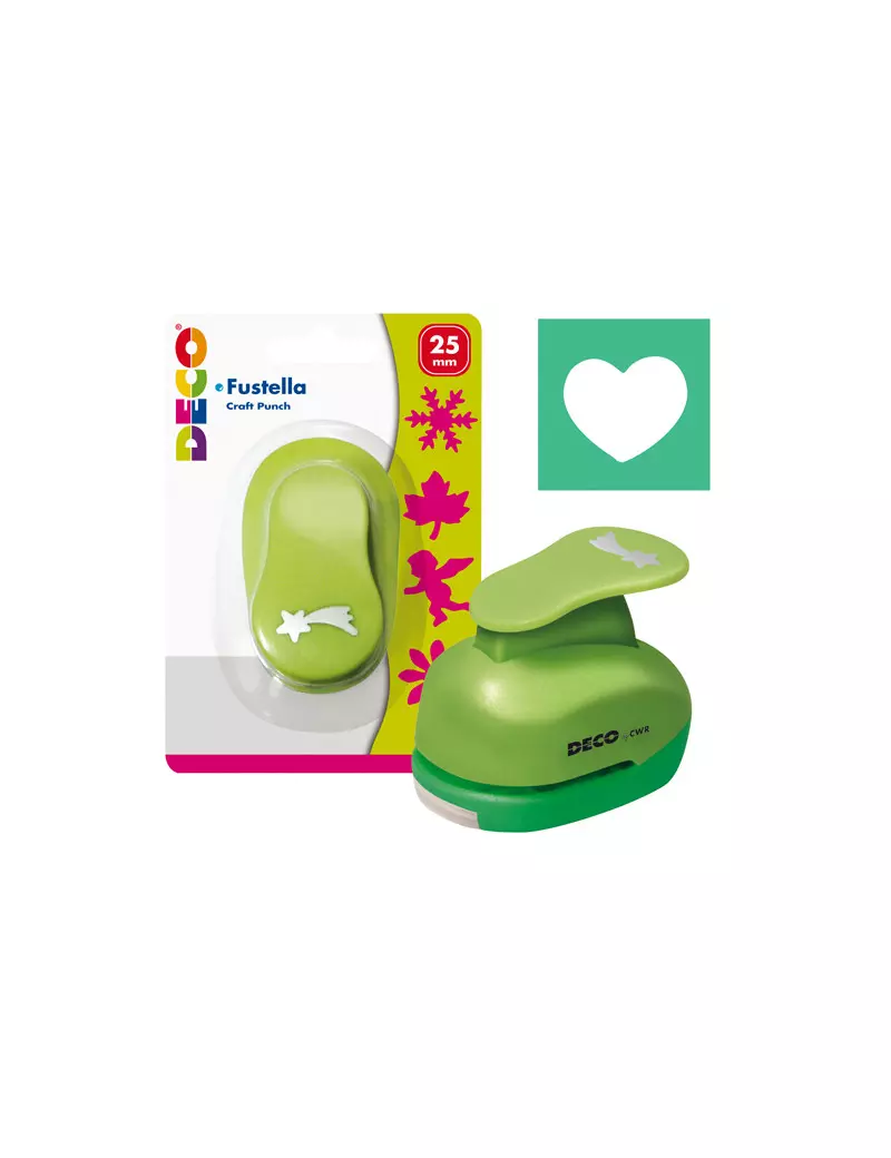 Fustella per Forme Deco CWR - Cuore - 25 mm - 04827 (Verde) Fustella per Forme Deco CWR - Cuore - 25 mm - 04827 (Verde)