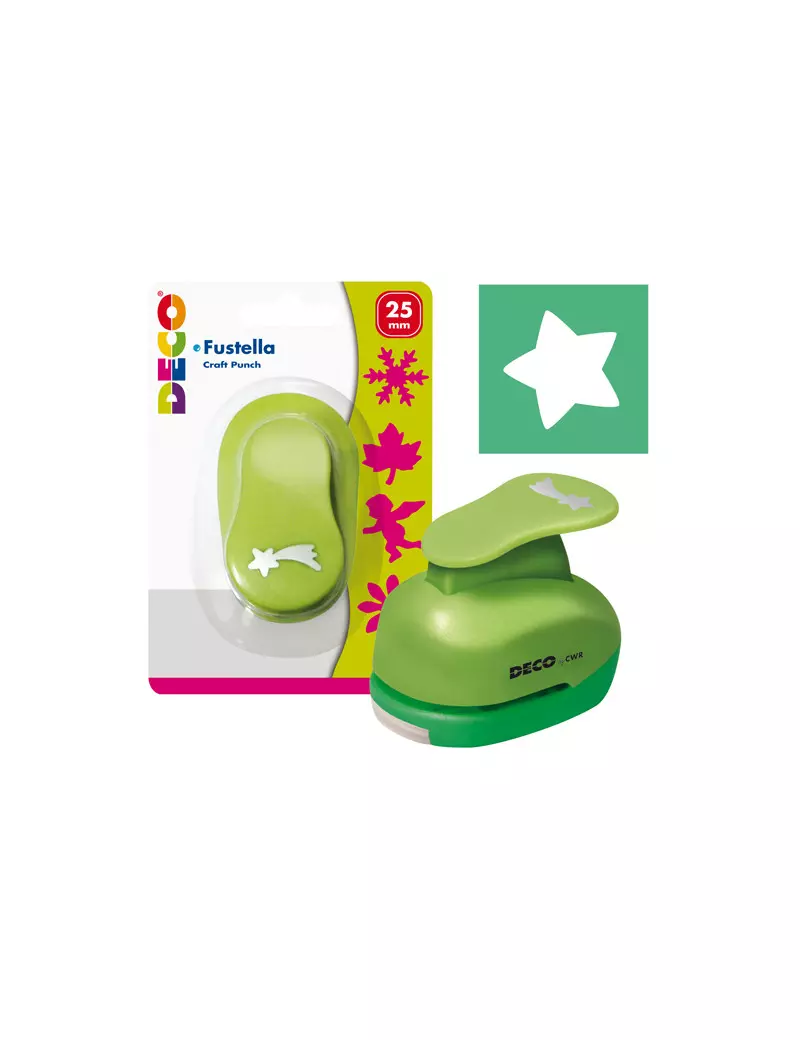 Fustella per Forme Deco CWR - Stella - 25 mm - 04826 (Verde) Fustella per Forme Deco CWR - Stella - 25 mm - 04826 (Verde)
