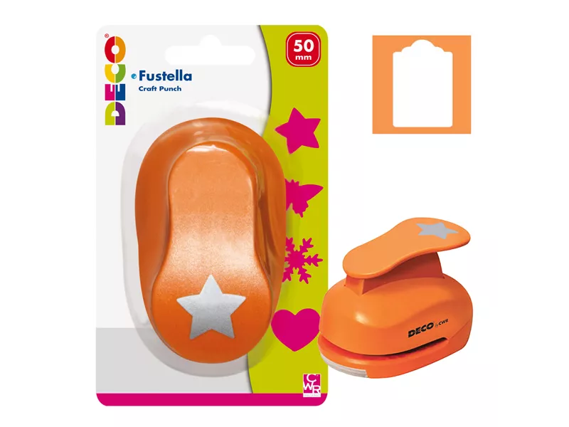 Fustella per Forme Deco CWR - Tag - 50 mm - 11162/6 (Arancione)