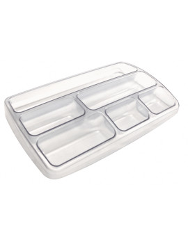 Vaschetta Portacancelleria Arda - 25,3x15,7x3,4 cm - TR3110CR (Trasparente)