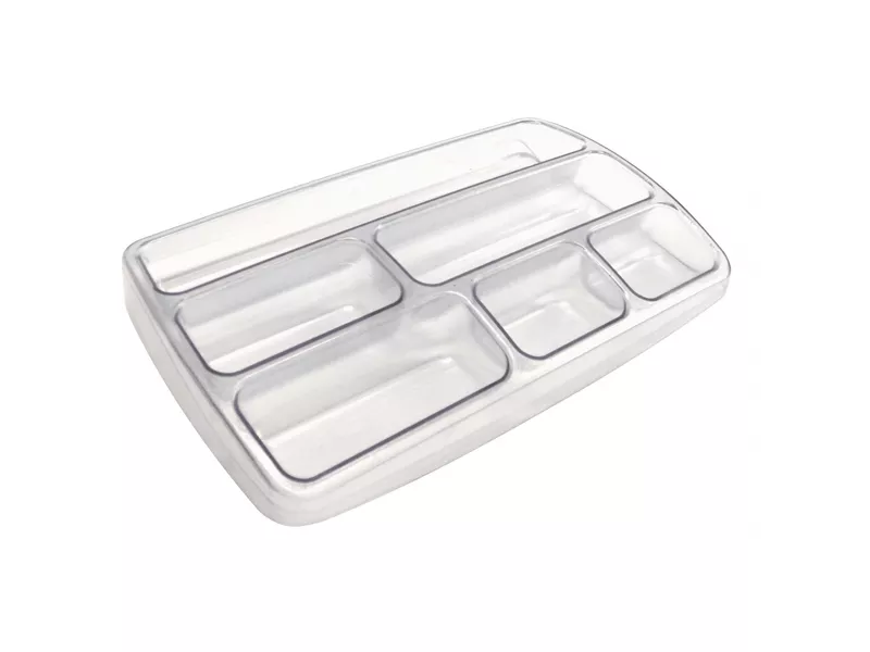 Vaschetta Portacancelleria Arda - 25,3x15,7x3,4 cm - TR3110CR (Trasparente)