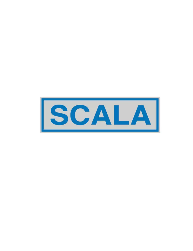 Adesivo di Segnalazione - Scala - 165x50 mm - 96690 (Blu e Argento Conf. 10)