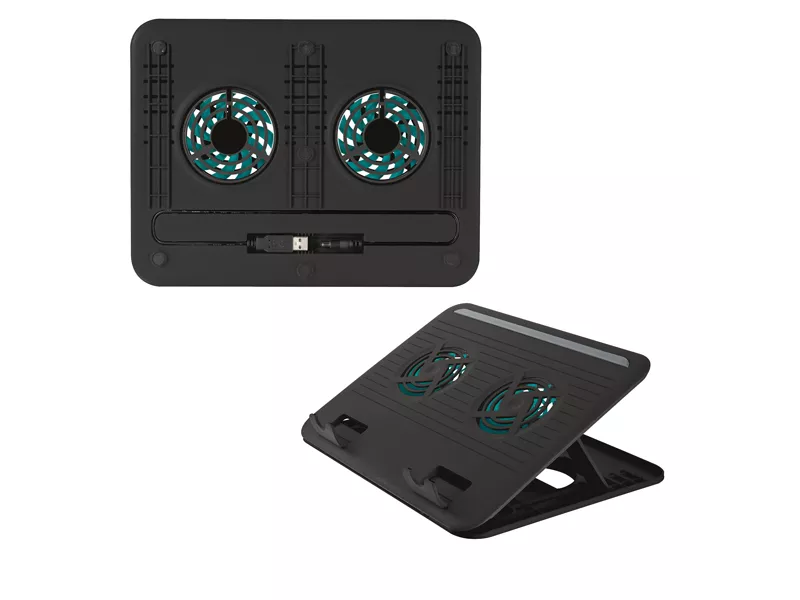 Supporto Notebook Cyclone Laptop Cooling Stand Trust - 23x30 cm - 17866 (Nero) Supporto Notebook Cyclone Laptop Cooling Stand Trust - 23x30 cm - 17866 (Nero)