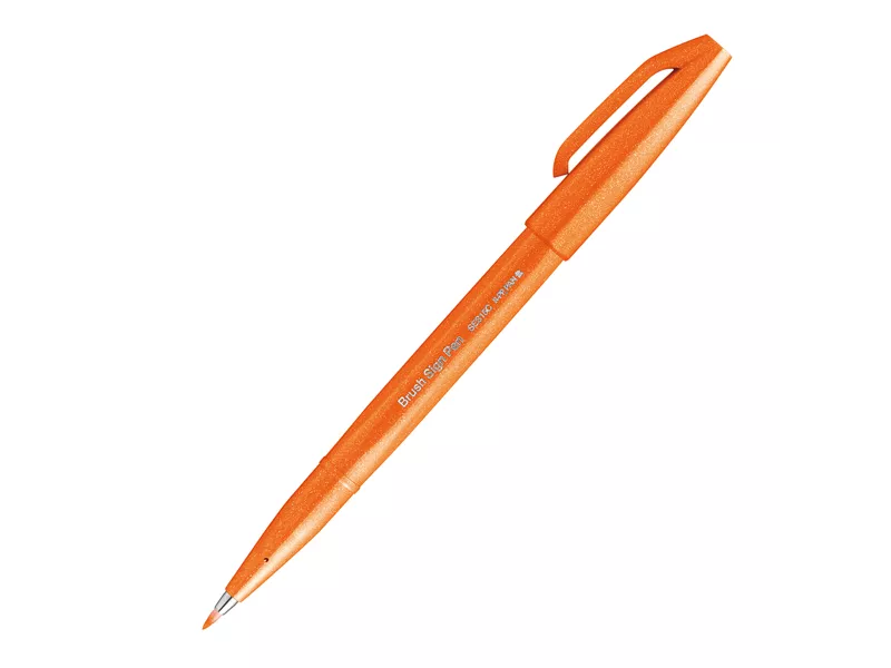 Pennarello Brush Sign Pen SES15C Pentel - 2 mm - SES15C-F (Arancione)