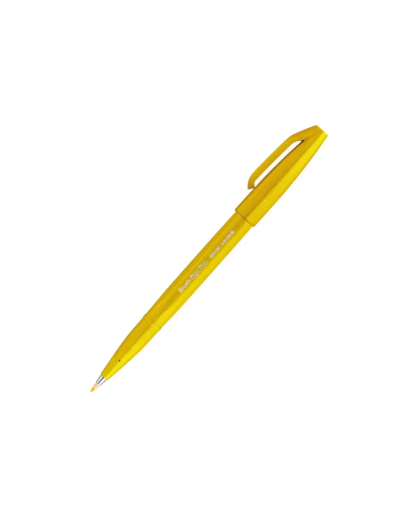 Pennarello Brush Sign Pen SES15C Pentel - 2 mm - SES15C-G (Giallo) Pennarello Brush Sign Pen SES15C Pentel - 2 mm - SES15C-G (Giallo)