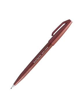 Pennarello Brush Sign Pen SES15C Pentel - 2 mm - SES15C-E (Marrone)