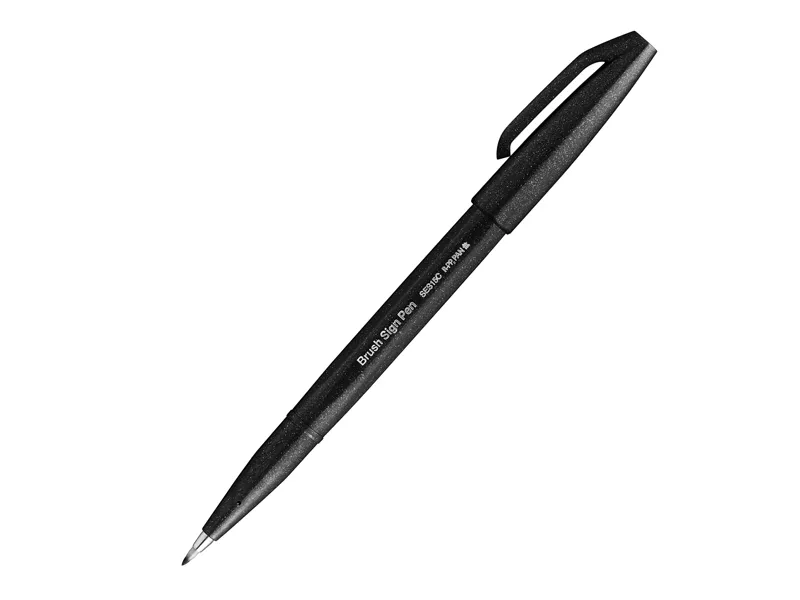 Pennarello Brush Sign Pen SES15C Pentel - 2 mm - SES15C-A (Nero)