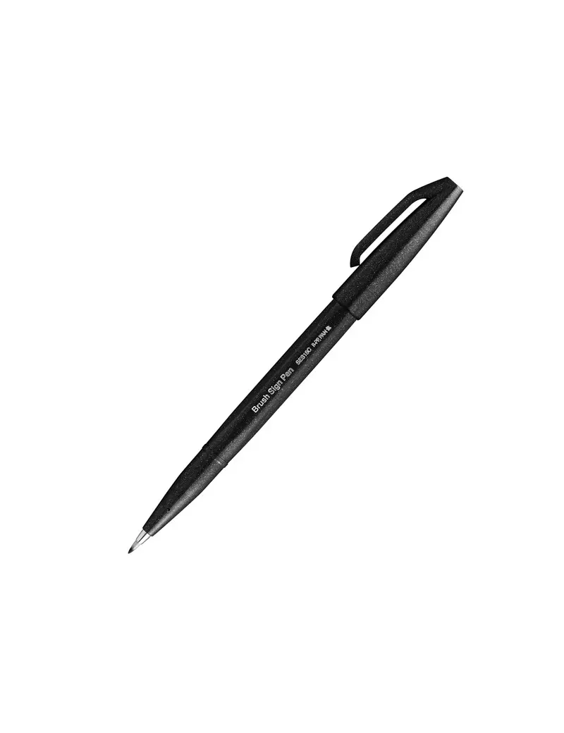 Pennarello Brush Sign Pen SES15C Pentel - 2 mm - SES15C-A (Nero) Pennarello Brush Sign Pen SES15C Pentel - 2 mm - SES15C-A (Nero)