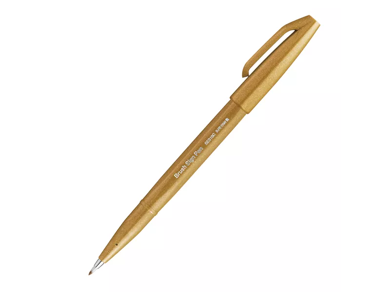 Pennarello Brush Sign Pen SES15C Pentel - 2 mm - SES15C-Y (Ocra)