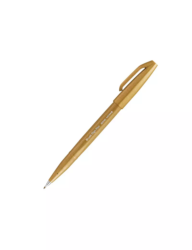 Pennarello Brush Sign Pen SES15C Pentel - 2 mm - SES15C-Y (Ocra)