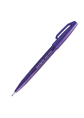 Pennarello Brush Sign Pen SES15C Pentel - 2 mm - SES15C-V (Viola)