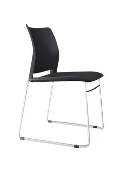 Sedia da Attesa Alpha APS Unisit - Plastica - APS/NE (Nero Conf. 2)
