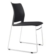 Sedia da Attesa Alpha APS Unisit - Plastica - APS/NE (Nero Conf. 2)