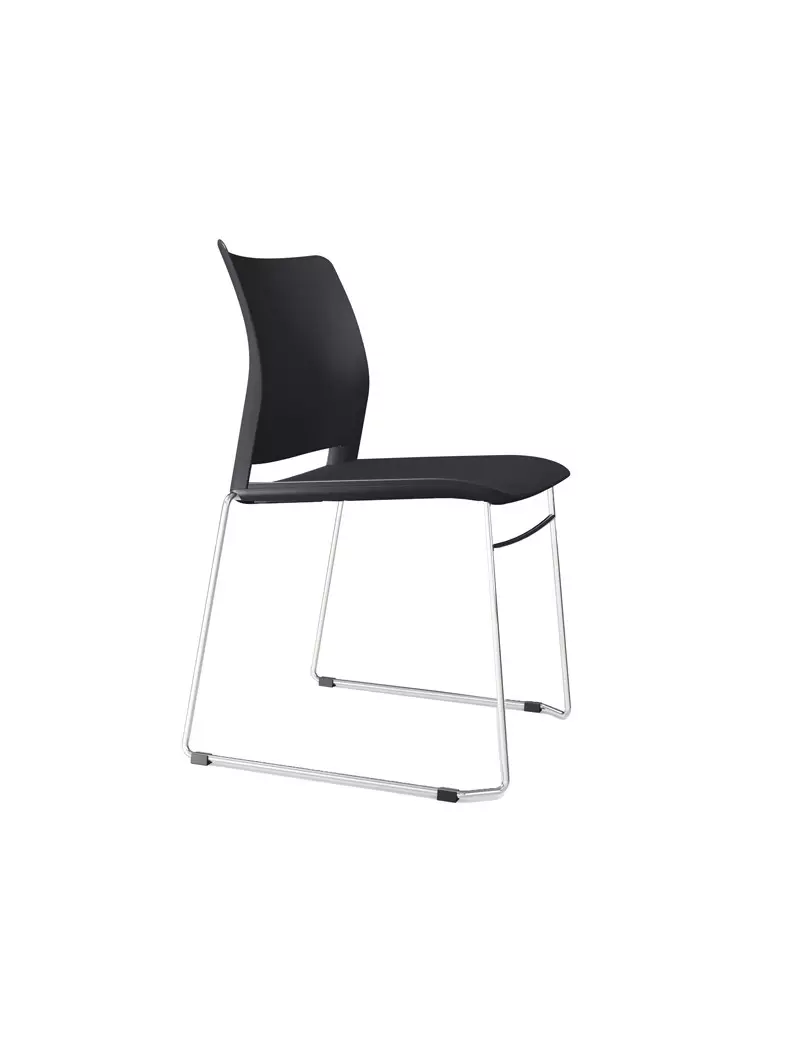 Sedia da Attesa Alpha APS Unisit - Plastica - APS/NE (Nero Conf. 2) Sedia da Attesa Alpha APS Unisit - Plastica - APS/NE (Nero Conf. 2)