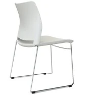 Sedia da Attesa Alpha APS Unisit - Plastica - APS/2/BI (Bianco Conf. 2)