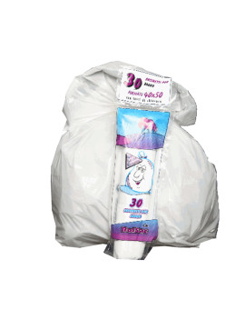 Sacco Immondizia Rolsac - 40x50 cm - 15 Litri - 10080 (Bianco Conf. 30)
