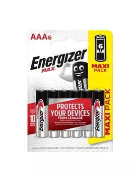 Pile Energizer Max - Ministilo AAA - E303341100 (Conf. 6)