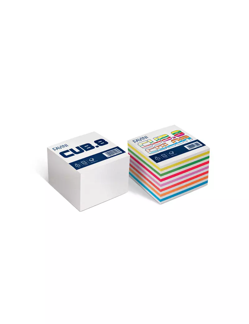 Foglietti in Cubo Favini - 95x95 mm - 80 g - A450916 (Bianco Conf. 700) Foglietti in Cubo Favini - 95x95 mm - 80 g - A450916 (Bianco Conf. 700)