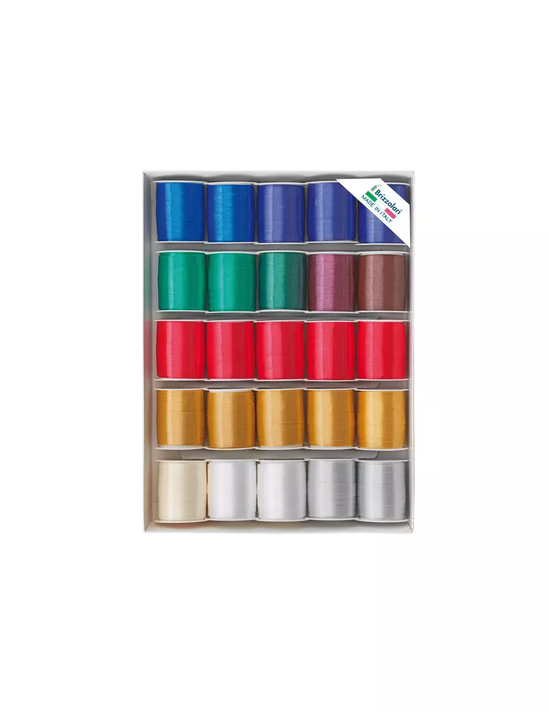 Nastro per Regali 6800 Brizzolari - 10 mm x 10 m - 00307900 (Assortiti Natalizi Conf. 25) Nastro per Regali 6800 Brizzolari - 10 mm x 10 m - 00307900 (Assortiti Natalizi Conf. 25)