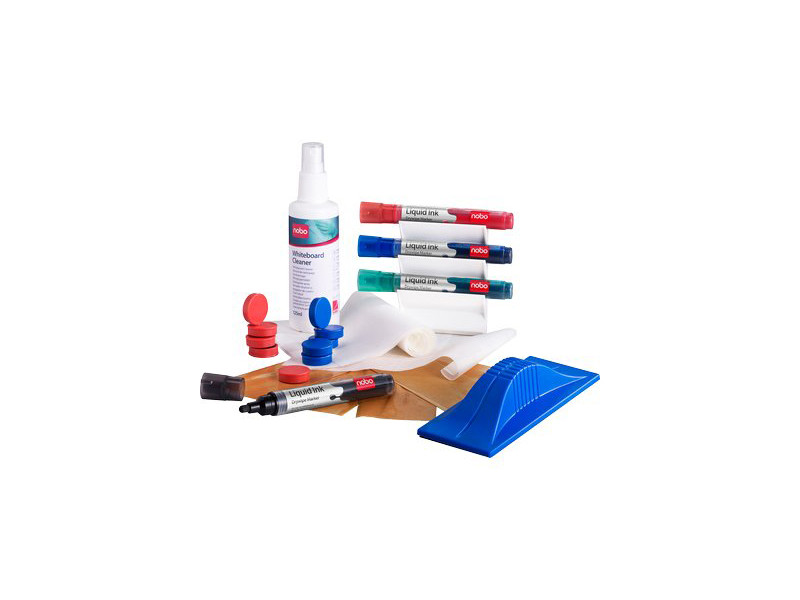 Kit Nobo per Lavagne Bianche Nobo - 1901430 Kit Nobo per Lavagne Bianche Nobo - 1901430