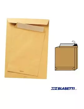 Busta a Sacco Monodex Blasetti - a Soffietto con Strip - 30x40 cm - 120 g - 936 (Avana Conf. 250)
