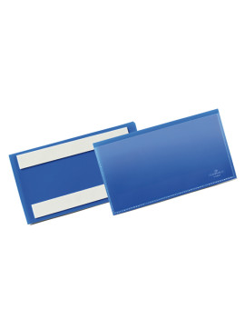 Buste Identificative con Bande Adesive Durable - 150x67 mm - 1762-07 (Blu Conf. 50)