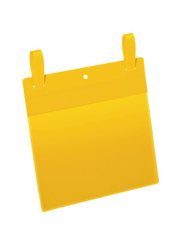 Buste Identificative con Fascetta di Aggancio Durable - A5 Orizzontale - 1749-04 (Giallo Conf. 50)